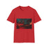 Haunted Carnival on Another Planet Graphic Unisex Softstyle T-Shirt - Red Variant