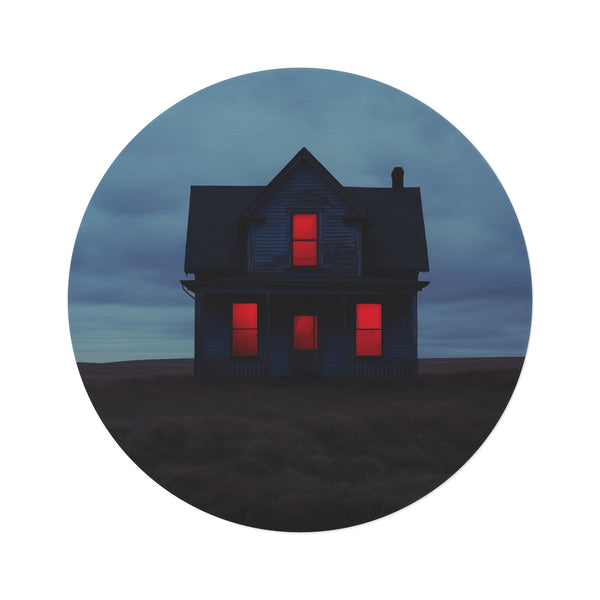 "Haunted Cinema Round Rug"