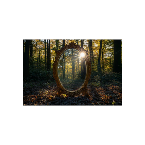 Haunted Mirror Found in Sunlit Forest