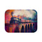 "Haunting Train Bath Mat Design"