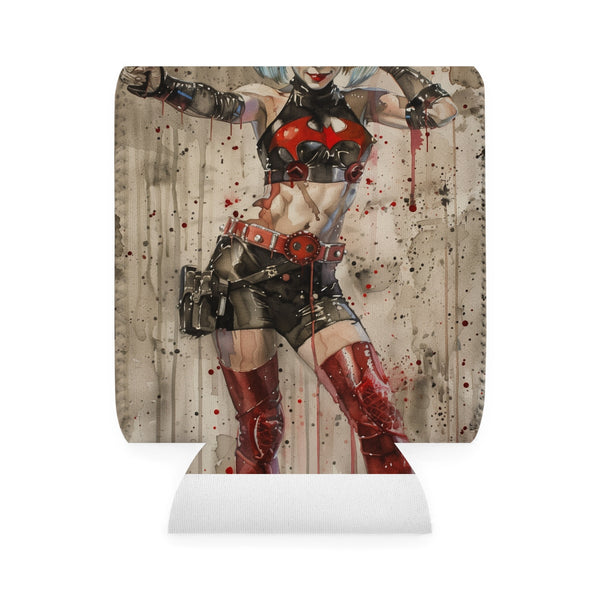 Hauntingly Cool Harley Quinn Can Cooler
