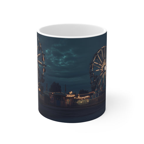 Hauntingly Unique Abandoned Carnival Mug