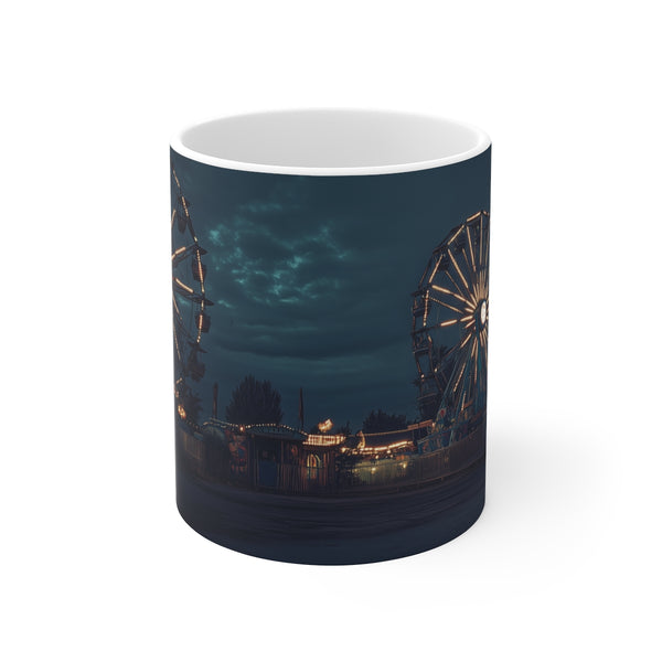 Hauntingly Unique Abandoned Carnival Mug