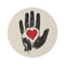 "Heartfelt Handprint Romance Rug"