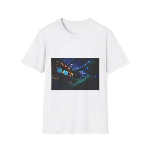 Hera Syndulla Piloting the Ghost Graphic Unisex Softstyle T-Shirt - Front View