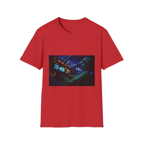 Hera Syndulla Piloting the Ghost Graphic Unisex Softstyle T-Shirt - Red Variant