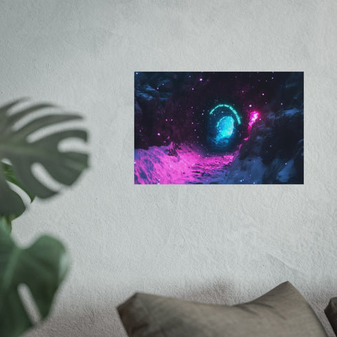 Hidden Neon Portal Snowstorm Cave