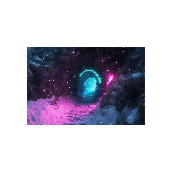 Hidden Neon Portal Snowstorm Cave