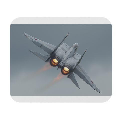 High-Flying F Fighter Jet Mouse Pad