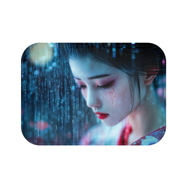 "High-Tech Cyber Geisha Bath Mat"