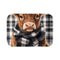 "Highland Cow Daisy Bath Mat"