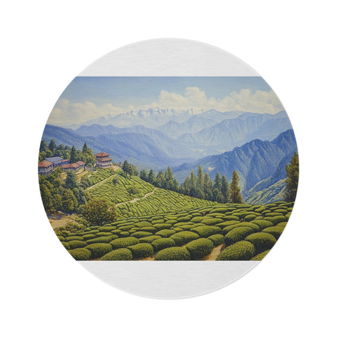 "Himalayan Serenity Round Rug"