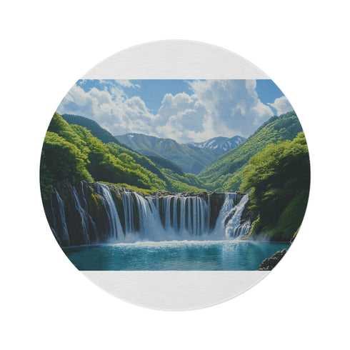 "Hokkaido Dreamscape Round Rug"