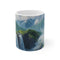 "Hokkaido Waterfall Coffee Mug: Serene Japan Escape"