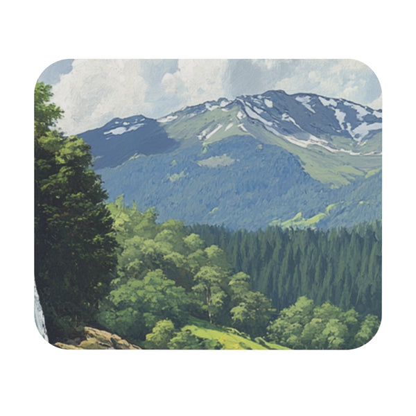 Hokkaido Waterfall Wonderland Mouse Pad
