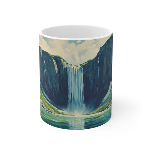 "Hokkaido Waterfall Wonderland Mug"