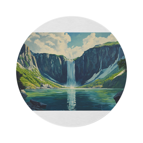 "Hokkaido Waterfall Wonderland Rug"