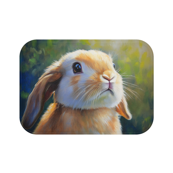 "Holland Lop Bunny Bliss Bath Mat"