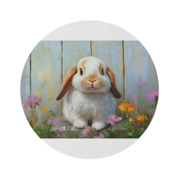 "Holland Lop Bunny Cute Rug"