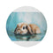 "Holland Lop Bunny Round Rug"