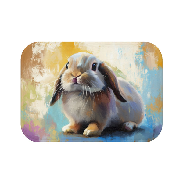 "Holland Lop Painting Bath Mat"