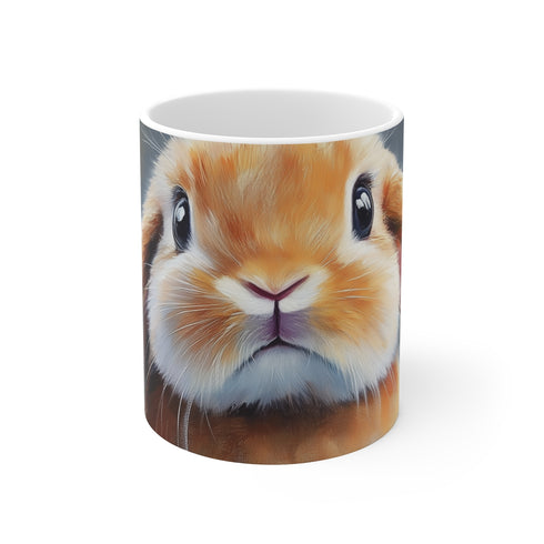 "Holland Lop Rabbit Art Mug"
