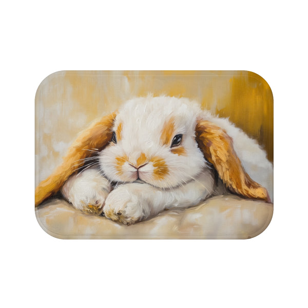 "Holland Lop Rabbit Bath Mat"