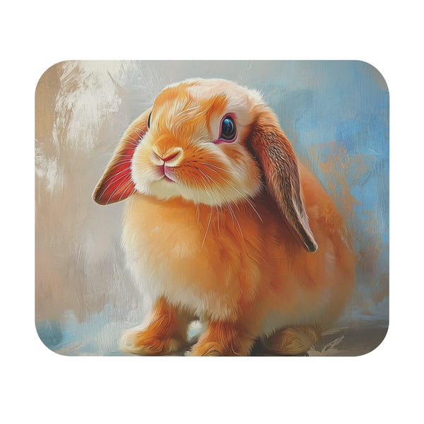 Holland Lop Rabbit Mouse Pad Cute and Colorful Painting