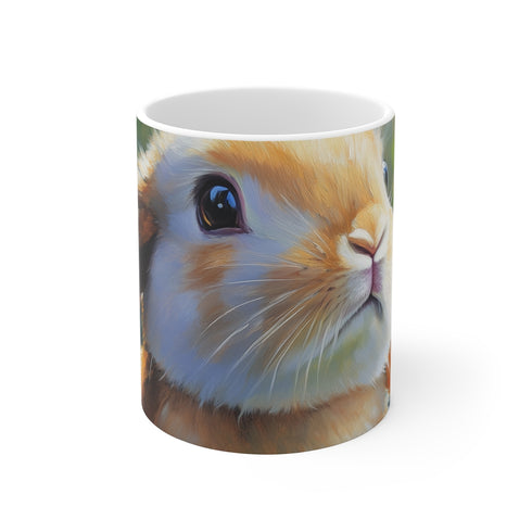 "Holland Lop Rabbit Mug: Adorable and Whimsical"
