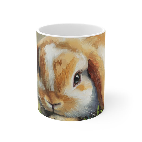 "Holland Lop Rabbit Mug: Adorable & Unique"