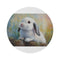 "Holland Lop Rabbit Round Rug: Cute and Colorful Masterpiece"