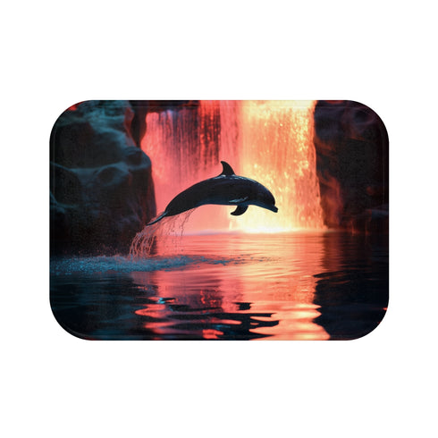 "Holographic Dolphin Bath Mat Online"
