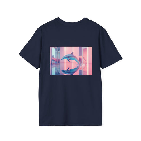 Holographic Dolphin Mirror Pool Shirt
