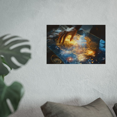 Holographic Map Forgotten Worlds Poster.