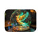 Holographic Phoenix Glass Dome Bath Mat