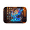 Holographic Phoenix Glass Dome Bathmat