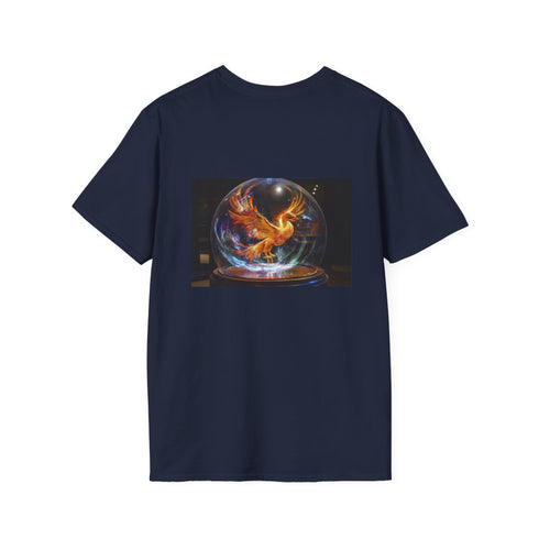 Holographic Phoenix Glass Dome T-Shirt