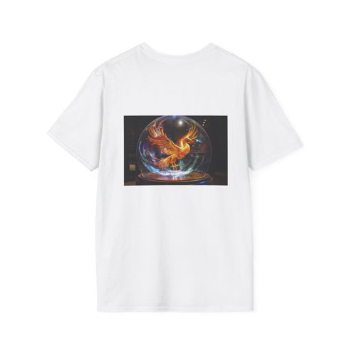 Holographic Phoenix Glass Dome T-Shirt