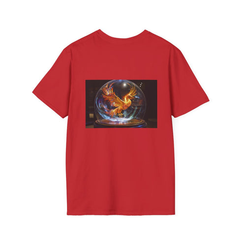 Holographic Phoenix Glass Dome T-Shirt