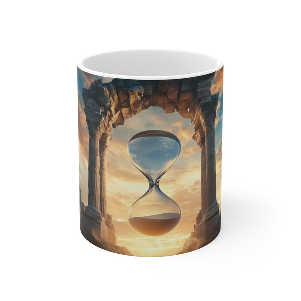 Hourglass Sky Ancient Ruins Mug