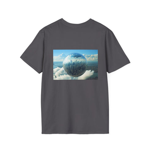 Hovering Glass City Earth T-Shirt