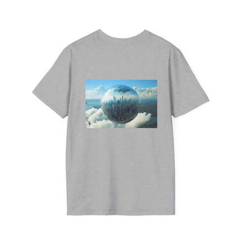 Hovering Glass City Earth T-Shirt