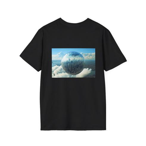 Hovering Glass City Earth T-Shirt