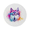 "Husky Haven Round Rug"
