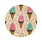 "Ice Cream Dream Round Rug"