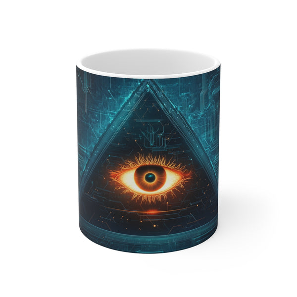 Illuminated Pyramid Eye Circuit Mug