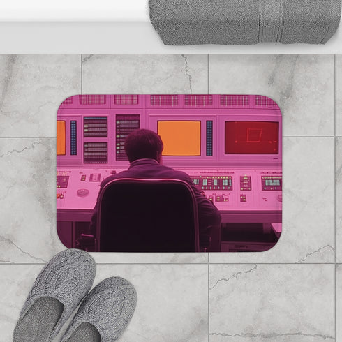 Imposing Figure of Heavy Luxury Memory Foam Bath Mat - Bathroom Lifestyle View