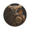 "Industrial Charm: Steampunk Owl Rug"