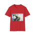 Infinite Staircase Made of Dreams Graphic Unisex Softstyle T-Shirt - Red Variant