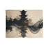 Ink Ribbon Forming Temple Skyline Plush Fleece Throw Blanket